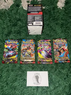Pokemon TCG Mega Evolutions Half Booster Box (18 Packs) Unsealed - Image 2
