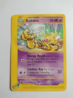 Kadabra 84/165 Pokemon Expedition Non Holo LP++ E Reader Vintage BASE SET - Image 1