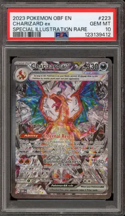 Pokemon Charizard ex Obsidian Flames Special Illustration Rare #223 PSA 10 - Image 1