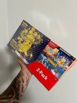Pokemon Surging Sparks Elite Trainer Box and Booster Bundle Costco 2-Pack - Image 1