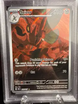 2023 Pokemon OBF Scizor Illustration Rare Gem MT PSA 10 - Image 4