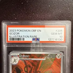 2023 Pokemon OBF Scizor Illustration Rare Gem MT PSA 10 - Image 5