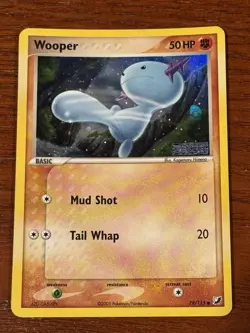 Pokemon TCG Wooper 79/115 Reverse Holo EX Unseen Forces NM 🔥 - Image 1
