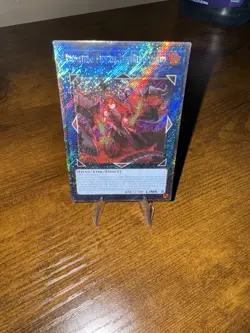 Yugioh Card Quarter Century Platinum Secret Rare Princess Bestower Of Flames NM - Image 1