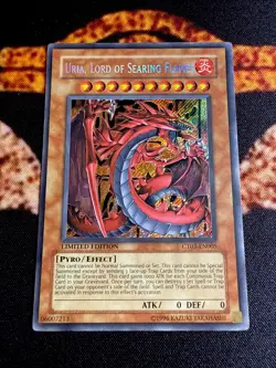 YUGIOH • URIA, LORD OF SEARING FLAMES • SECRET RARE • CT03-EN005 • LIMITED • NM - Image 2