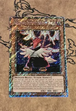 Yugioh Blackwing - Vayu the Emblem of Honor RA03-EN224 Platinum Secret Rare NM - Image 1