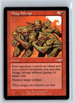 (2x) MOGG SALVAGE - MTG Magic the Gathering Card - Nemesis - Uncommon - Image 1