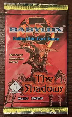 Babylon 5 The Shadows Collectible Card Game Booster Pack 1998 Vintage - Image 1