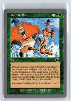 (2x) DOUBLE PLAY - MTG Magic the Gathering Card - Unglued - Common - Image 1