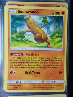 Pokemon TCG Guardians Rising - Sudowoodo 66/145 - Common English Card NM/LP - Image 1