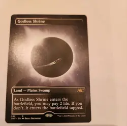 1x MTG Godless Shrine NM Unfinity Borderless Full Art - Image 1