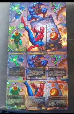 MTG Spider-Man COMPLETE SET of Borderless [Foil] Continuous Art Rares Magic NM/M - Image 1