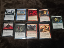 MTG Dogs x9 Hell Mongrel/Snarling Gorehound/Fiery Hellhound/Floodhound - Image 1