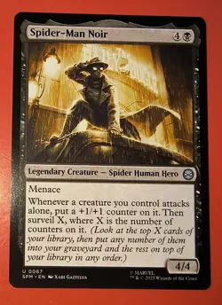 MTG:MAGIC SPIDER-MAN: SPIDER- MAN NOIR, 0067, REGULAR, UNCOMMON, NM, SPM - Image 1