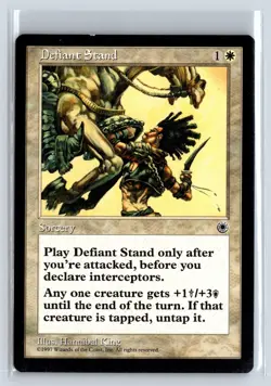 (2x) DEFIANT STAND - MTG Magic the Gathering Card - Portal - Uncommon - Image 1