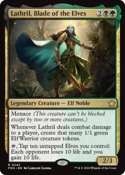 Lathril, Blade of the Elves #0242 MTG Foundations FND Rare Near Mint - Image 1