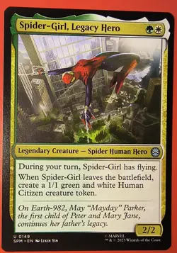 MTG:MAGIC SPIDER-MAN: SPIDER- GIRL LEGACY HERO, 0149, REGULAR, UNCOMMON, NM, SPM - Image 1
