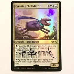 MTG ARTIST PROOF - QUESTING PHELDDAGRIF - SIGNED - MAGIC THE GATHERING AP CARD - Image 1