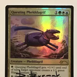 MTG ARTIST PROOF - QUESTING PHELDDAGRIF - SIGNED - MAGIC THE GATHERING AP CARD - Image 2