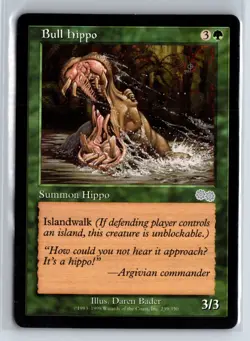 (2X) Bull Hippo Urza's Saga Uncommon - MTG Magic the Gathering Card - Image 1