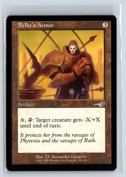 (2X) Belbe's Armor Nemesis Uncommon - MTG Magic the Gathering Card - Image 1