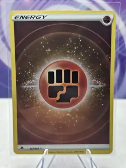 Fighting Energy (Texture Full Art) 157/159 Crown Zenith Holo Pokemon TCG 2023 NM - Image 1