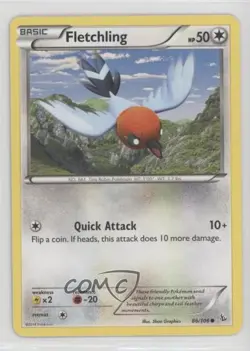 Fletchling Pokemon XY Flashfire #86 - Image 1