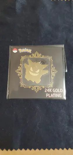 Gengar 24k Gold Plated Sticker - Striking Popping Candy Pokemon NM 🔥GRADE IT!🔥 - Image 1
