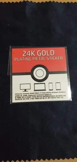Gengar 24k Gold Plated Sticker - Striking Popping Candy Pokemon NM 🔥GRADE IT!🔥 - Image 2