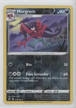 Morgrem Reverse Foil Pokemon Sword & Shield Rebel Clash #124 - Image 1