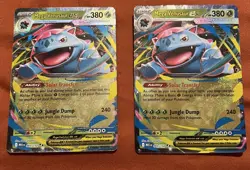 2x Mega Venusaur Ex 003/132 Bundle Pokemon Mega Evolution Pack Fresh Mint / NM - Image 1