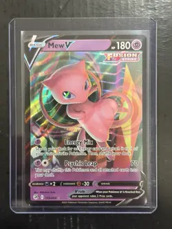 Mew V 113/264 Sword & Shield Fusion Strike Pokemon TCG NM 2021 - Image 1
