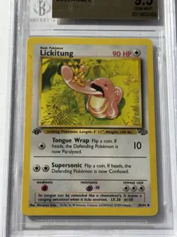 1999 Pokemon Jungle 1st Edition #38 Lickitung Graded Gem Mint BGS 9.5 Gold Label - Image 1