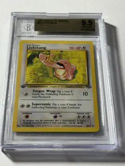 1999 Pokemon Jungle 1st Edition #38 Lickitung Graded Gem Mint BGS 9.5 Gold Label - Image 2