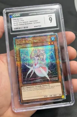 CGC 9 - Deep Sea Diva RA03 Quarter Century Rare 1st Ed. Yugioh! - Image 2