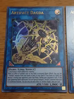 Yugioh Artifact Dagda Ultra Rare DUOV-EN019 Near Mint 1st Edition NM - Image 1