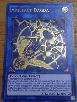 Yugioh Artifact Dagda Ultra Rare DUOV-EN019 Near Mint 1st Edition NM - Image 3
