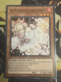 Yugioh: Ash Blossom & Joyous Spring SDBT-EN014 Common 1st Ed NM - Image 1