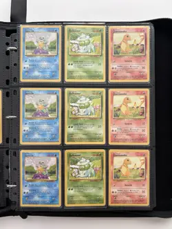 Pokemon Collection Binder Vintage 150+ Cards Including 1st Edition, Holo, Japan - Image 1