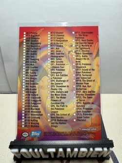 Topps Pokemon Tv Animation Series 2 Check List Foil Card - Image 2