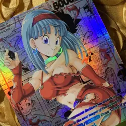 Bulla DRAGON BALL Z Comic Beauty ACG Waifu Anime Goddess Holo Girl Card - Image 5