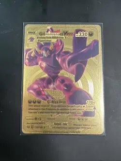 Pokemon Grimmsnarl VMAX Gold Foil Custom Card HP 330 Gigantamax 115/189 - Image 1