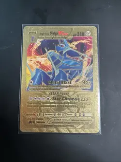 Origin Forme Dialga VSTAR Gold Foil Fan Art Display Card 280hp - Image 1