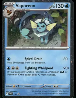 Vaporeon - 168 Promo Holo NM Pokemon SV: Scarlet & Violet Promo Cards - Image 1