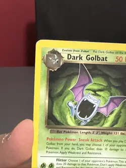 Pokemon Card Dark Golbat 24/82 Team Rocket Set WOTC Non Holo Played - Image 3