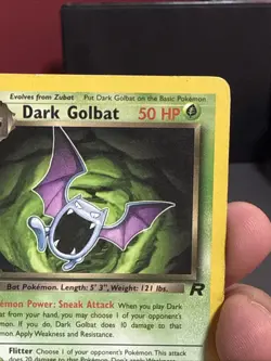 Pokemon Card Dark Golbat 24/82 Team Rocket Set WOTC Non Holo Played - Image 4