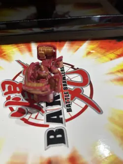 Bakugan Pyrus 680G Fortress Figure Battle Brawlers W/Card RARE - Image 2