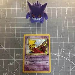 1st Edition Regular Abra 49/82 - Team Rocket Pokemon Card - Image 1