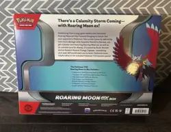 Pokemon TCG Roaring Moon ex Box. 4 Booster Packs, Foil Promo Cards. Sealed‼ - Image 2