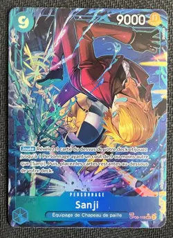 Sanji OP06-119 French Treasure Rare Alternative Art One Piece Trading Card Game - Image 1